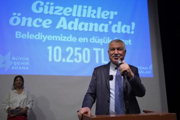 Adana Büyükşehir Belediyesi’nde en düşük ücret 10 bin 250 lira oldu