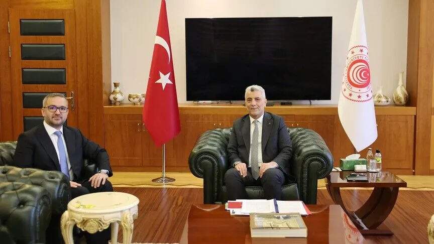 Ticaret Bakanı Bolat, TCMB Başkanı Karahan ile bir araya geldi