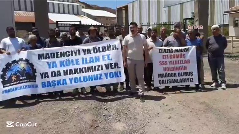 Elazığ Maden’deki işçilerin eylemi 2. gününde: Hakkımızı alamazsak 24 Temmuz'da Ankara'ya yürüyeceğiz