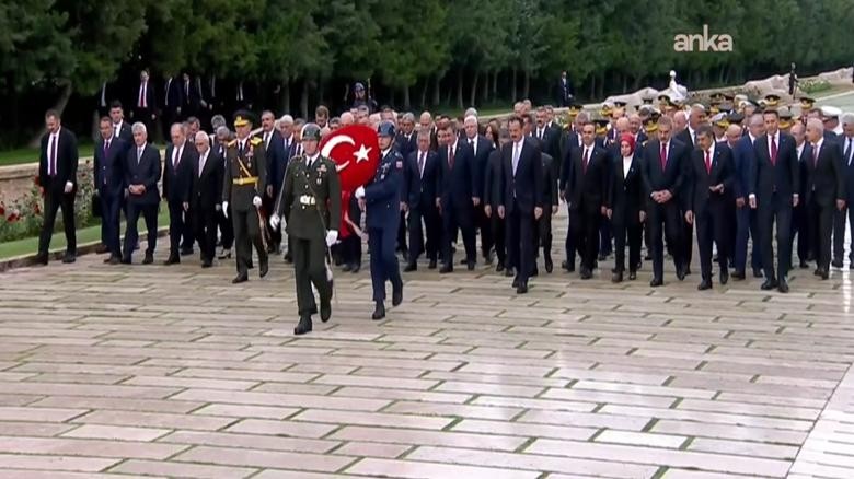 30 Ağustos Zafer Bayramı. Devlet Erkanı, Anıtkabir'i Ziyaret Etti