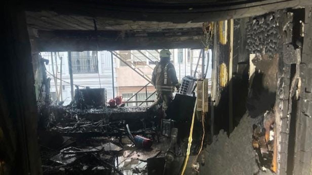 İstanbul Bakırköy'de Olte Yangını